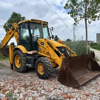 Mini-chargeur de fabrication chinoise d'excavatrice diesel de tracteur de KOMATSU 4x4 capacité de chargement de 2500 kilogrammes caractéristiques de pelle rétro avant chargeur