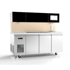 Machine à thé au lait entièrement automatique en acier inoxydable de qualité commerciale, équipement de comptoir pour boissons - Product Image 1
