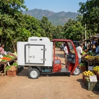 Unité de réfrigération à large plage de refroidissement, machine de stockage frigorifique mobile pour gros camions de fret, conteneurs et distribution de produits surgelés