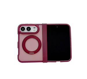 เคสแข็งแบบกันกระแทกพร้อมขาตั้งแม่เหล็กแบบด้าน รองรับการชาร์จไร้สาย สำหรับโทรศัพท์แบบพับได้ - Product Image 1