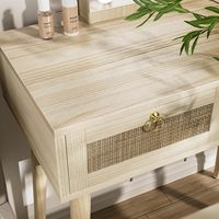 Ensemble de coiffeuse moderne en bois pour filles, durable, avec miroir et éclairage, tabouret et tiroirs de rangement, vente en gros