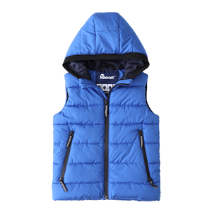 Gilet à capuche épais et rembourré <span class=keywords><strong>sans</strong></span> manches pour garçons et filles, de haute qualité, vente en gros - Product Image 1