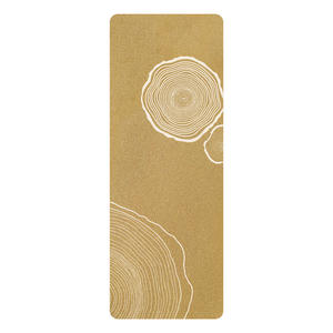 <span class=keywords><strong>Tapis</strong></span> <span class=keywords><strong>de</strong></span> yoga en liège en gros, faible MOQ, logo personnalisé, caoutchouc naturel, 5 mm d'épaisseur, 183 cm x 68 cm, imperméable, antidérapant, pour fitness et maison, avec sac <span class=keywords><strong>de</strong></span> transport - Product Image 3