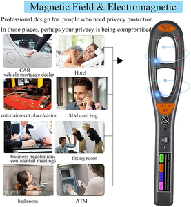 HK007 미니 안티 스파이 버그 감지기 GPS 추적 GSM 도청 신호 감지기 보안 및 보호 제품