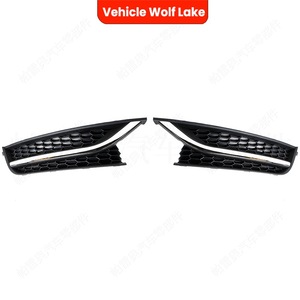 Encadrements de phares antibrouillard Vehicle Wolf Lake pour VW Passat 2012-2015, grille de pare-chocs avant en ABS à clipser - Product Image 3