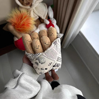 Boneka Koleksi JC Versi Tinggi Toy Story 20cm Amuseable Fries Super Lembut Isi Kapas PP Alas Berbobot Kotak Merah Cerah Nuansa Makanan