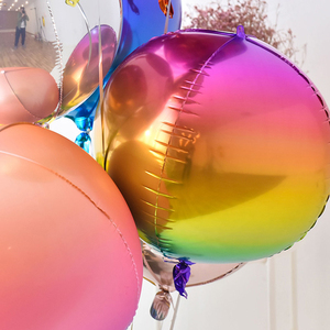Globo Esférico 4D de Papel de Aluminio Dorado, 22 Pulgadas, Multicolor, Redondo, Inflable, para Decoración de Fiestas y Bodas - Product Image 4
