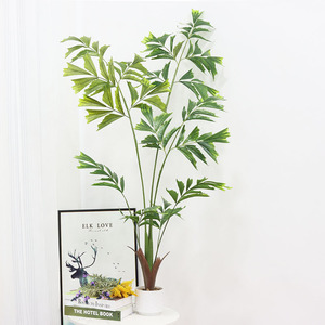 Vert queue de poisson palmier en pot <span class=keywords><strong>Camping</strong></span> Style plante intérieur fenêtre décoration aménagement paysager Style Tropical faux arbre Style Tropical - Product Image 3