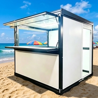 Conteneur Bar Extensible 10ft 20ft, Conteneur Fast-Food, Bar à Café, Café Conteneur Design Moderne, Conteneur Maritime Modifié pour Extérieur