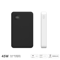 Batterie externe semi-solide NITIKA 10000mAh 45W PD, chargeur portable à charge rapide triple port, certifié PSE