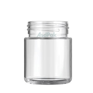 Customized Printing Logo Clear Medicine <b>Glass</b> <b>Jar</b> with Childproof Plastic/Aluminum Lid Mini Size - Product Image 4