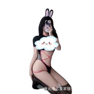 Conjunto de Lencería Sexy Talla Grande de Su Xing, Uniforme de Conejita Sexy, Body con Abertura en la Entrepierna - Product Image 5