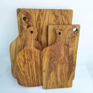 Planche à découper ronde en bois d'olivier italien de 30 cm, écologique et non toxique, pour fromage et pizza, vente en gros d'usine - Product Image 2
