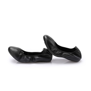 Nuovo modello da donna scarpe da ballo in pelle <span class=keywords><strong>classica</strong></span> Ballerina morbida Sole palestra pieghevole da donna scarpe basse - Product Image 4