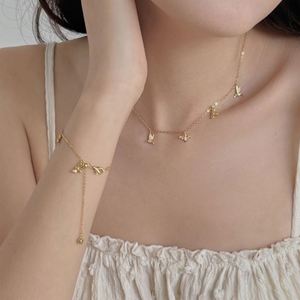 Dylam Delicate Charm Design 925 Silver Link Chain 5A CZ Cubic Zirconia <b>Bee</b> Bird Pendant Necklace for Women Daily Wear Jewelry - Product Image 4