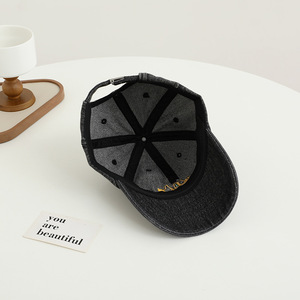 Cappellino da Baseball per ragazze cappello da cowboy lavato cappello da cowboy cartone animato escavatore anatra ricamato cappello con lingua nuovo design protezione solare - Product Image 6