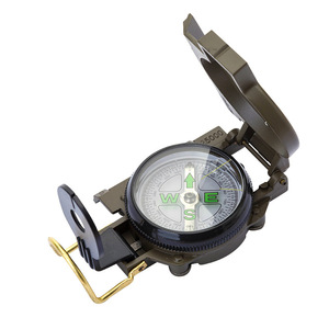 Olive Drab Accurate Waterproof Hand Held Lensatic <strong>Compass</strong> with Pouch for Hiking Camping <strong>Navigation</strong> Survival Orienteering - Product Image 5