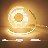 Câble USB en cuivre de 2 m avec variateur de lumière à 3 touches, gradation PWM progressive, 5 V, bande LED Epistar IC, guirlande lumineuse, indice de protection IP33, certifié RoHS CE
