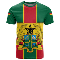 T-shirt Ghana à col rond à prix abordable, maillot Ghana, haut Ghana, t-shirts graphiques, vêtements pour hommes, design de créateur