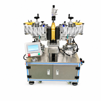 Machine d'étiquetage automatique double face YN851B, moteur PLC, entraînement électrique pneumatique, haute précision, pour canettes de boissons et automobiles