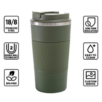 Tasse isolée sous vide de haute qualité gobelet à Double paroi bouteille d'eau à emporter tasses à café réutilisables en acier inoxydable tasse de couleur rose