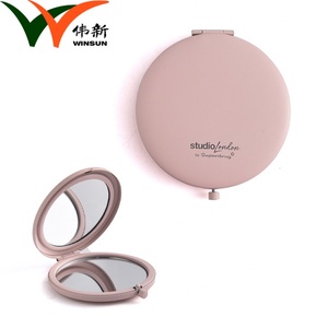 กระจกพับโลหะสีชมพูพิมพ์ลายซิลค์สกรีนทรงกลมแฟชั่น - Product Image 2