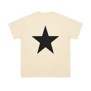 T-shirt unisexe en jersey 100% coton imprimé étoiles, haute qualité, anti-boulochage, coupe ample, livraison rapide - Product Image 1