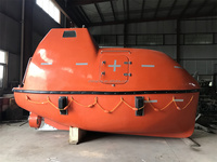 Gebrauchtes Geschlossenes Plattform-Rettungsboot zum Verkauf Vollständig Geschlossenes Rettungsboot mit Schwerkraft-Ausleger