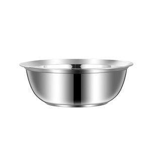 Grand saladier en acier inoxydable, grande cuve, base plate, empilable, pour la pâtisserie, la cuisine, usage domestique et commercial. - Product Image 5