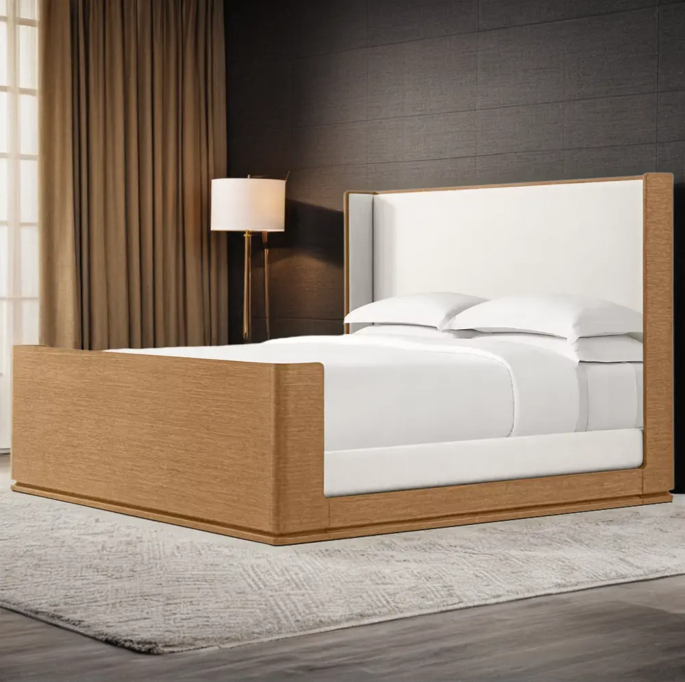 नवीनतम आधुनिक डिज़ाइन लक्ज़री बेड क्लासिक होम गेस्ट बेडरूम फ़र्निचर सेट क्वीन बेड साइज़