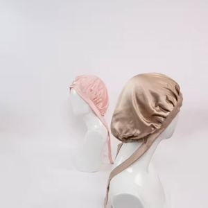 Bonnet de nuit en soie 100% naturelle de mûrier pour femme - Product Image 4