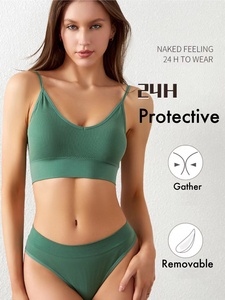 <span class=keywords><strong>Ensemble</strong></span> de lingerie pour femmes-Soutien-gorge et culotte sans armatures sans coutures et respirants pour le <span class=keywords><strong>sport</strong></span> et le yoga - Product Image 3