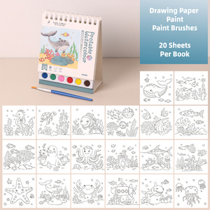 Peinture avec des livres de coloriage <span class=keywords><strong>à</strong></span> l'eau Livre de coloriage aquarelle Arts Livre de peinture <span class=keywords><strong>à</strong></span> l'eau pour les tout-petits - Product Image 5