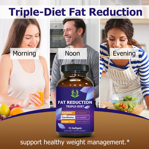OEM ODM Fat Reduction Softgels With Garcinia Extract Caralluma Fimbriata Extract Weight Management 72 Count Adult Low Carbohydra - Product Image 4