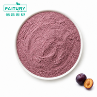 Poudre de jus de fruit séché par pulvérisation en gros, poudre de prune naturelle