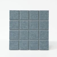 Panneau acoustique en fibre de polyester à design rainuré, panneau mural insonorisant à rainures pour studio, hall et bureau