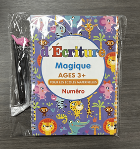 Nuovo Quaderno <span class=keywords><strong>Magico</strong></span> Francese Riutilizzabile con Rilegatura a Spirale, Carta Stampata per Esercizi di Calligrafia e Scrittura a Mano, Regalo per Bambini - Product Image 6