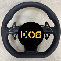 Volant sport en cuir perforé noir personnalisé pour Audi B8 A3 A4 A5 A6 A7 A8 Q3 Q5 Q6 Q7 R8 TTRS C6 C7 S7 S4
