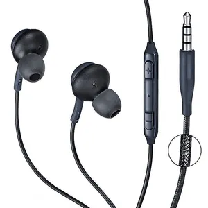 high quality 3.5mm plug Earphones Headphone Headsets 1.2 M Handsfree Stereo In-ear Wired Earphone