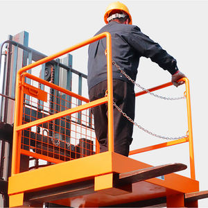JIGONG pieghevole piattaforma di sicurezza carrello elevatore gabbia uomo attacco <span class=keywords><strong>cestello</strong></span> per la gestione di compiti difficili sicuro e affidabile - Product Image 5