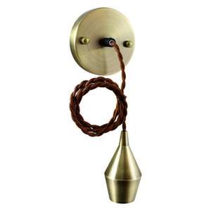Lampe suspendue vintage en bronze e27, idéale pour l'éclairage décoratif et l'ambiance dans les espaces intérieurs. - Product Image 1