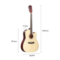 Vente directe d'usine OEM/DOMI, ensemble de guitares classiques en bois de tilleul haute brillance, modèle G-EAG41-2 pour 41 et 38 pouces