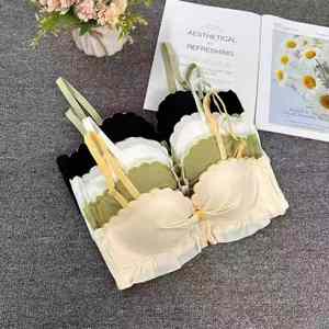 6602 # Sujetador de verano Tuowen de bajo <span class=keywords><strong>precio</strong></span> para mujer, borde de pechos pequeños con material grueso, aplana los pechos cercanos para evitar la flacidez - Product Image 1