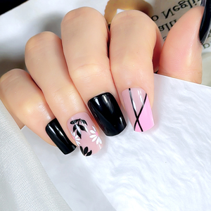 <span class=keywords><strong>Uñas</strong></span> <span class=keywords><strong>Postizas</strong></span> Acrílicas <span class=keywords><strong>con</strong></span> Diseño <span class=keywords><strong>de</strong></span> Hojas <span class=keywords><strong>de</strong></span> Flores a la Moda - Product Image 3