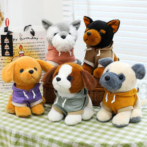 Juguete <span class=keywords><strong>de</strong></span> Peluche Personalizado con Logotipo <span class=keywords><strong>de</strong></span> Songshan Toys, Perro Pug, Doberman Pinscher, <span class=keywords><strong>Schnauzer</strong></span> <span class=keywords><strong>Miniatura</strong></span>, Juguete <span class=keywords><strong>de</strong></span> Peluche con Sudadera, Figura <span class=keywords><strong>de</strong></span> Cachorro - Product Image 1