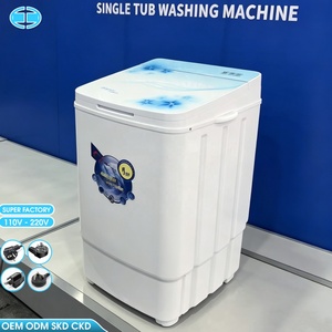 Lavadora semiautomática mini de 7 kg con secadora, de un solo tambor, nueva, para el hogar, de fábrica OEM, ideal para lavar zapatos. - Product Image 1