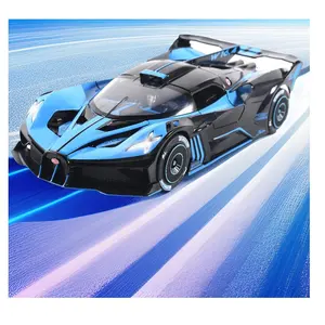 NEW 1:24 BOLODE Die Cast Model Car with Door Opening Engine Hood &Trunk Opening,Pull Back Alloy Toy Car With Light Sounds