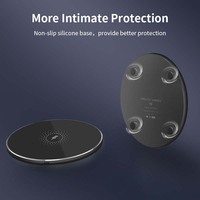 Chargeur de téléphone sans fil PD longue portée 10W en alliage d'aluminium Type-C magnétique avec protection OTP QC4.0 Entrée 5V/2A