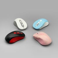 MW-005B Mouse Nirkabel USB 2.4G Biru Putih Menggunakan Baterai AA 6D 3D Style 4 Warna Tahan Air Ergonomis Garansi 12 Bulan 800-1600 DPI