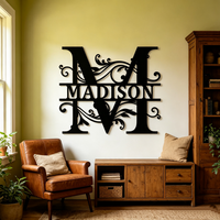 Lettres en métal personnalisées avec texte sur mesure, décoration murale, lettres en métal personnalisées pour la décoration de la véranda de la maison